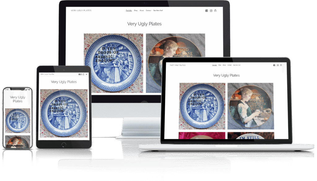 Screenshot des Shopify-Shops von Very Ugly Plates